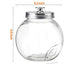3 Pzas Tarro Cristal Galleta con Tapa Metal 55oz