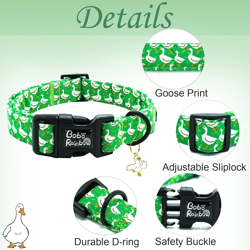 Collar ajustable algodón duradero para perros grandes