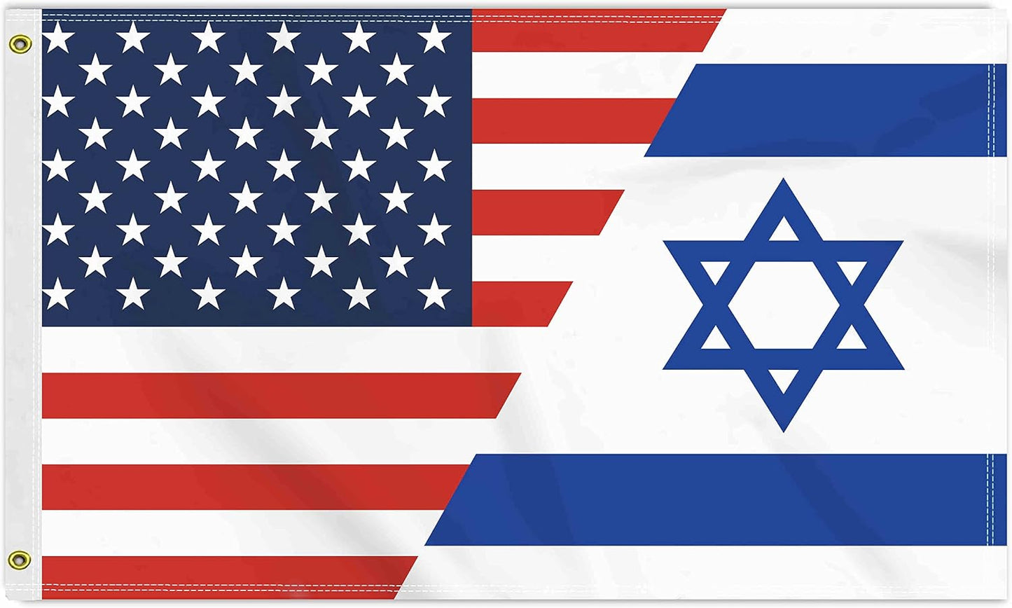 Bandera Israel 3x5ft 150D para exteriores con grommets latón