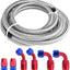 Manguera combustible acero inox 6AN 12ft 6 pzas comp
