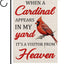 Bandera jardín cardenal doble cara 12.5x18"