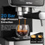 Cafetera Espresso 20 Bar Espumador Leche Tanque 52oz