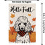 Bandera jardín doble cara caniche hello fall 12.5x