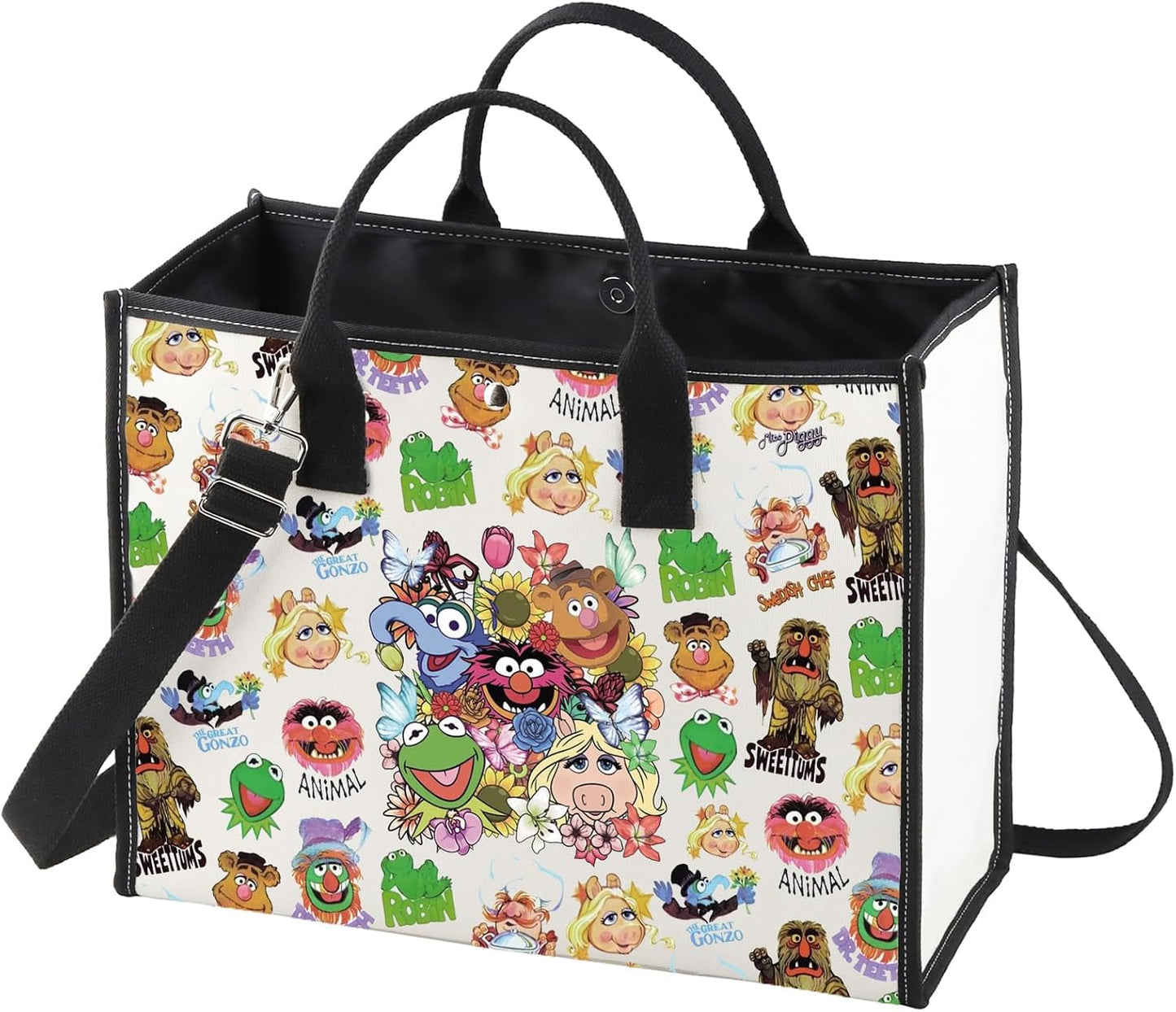 Bolsa hombro reutiliz. Miss Pig Foz Bear Gonzo Walter
