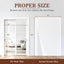 Puerta malla magnética reversible blanca 72x82"