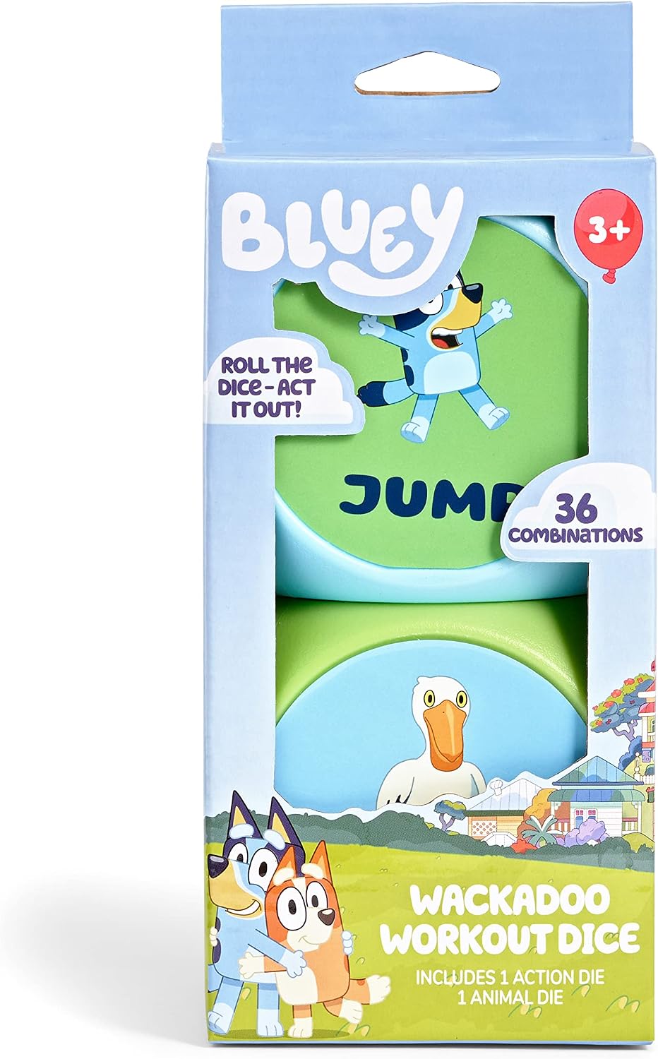 Set dados Bluey Wackadoo para niños y adultos