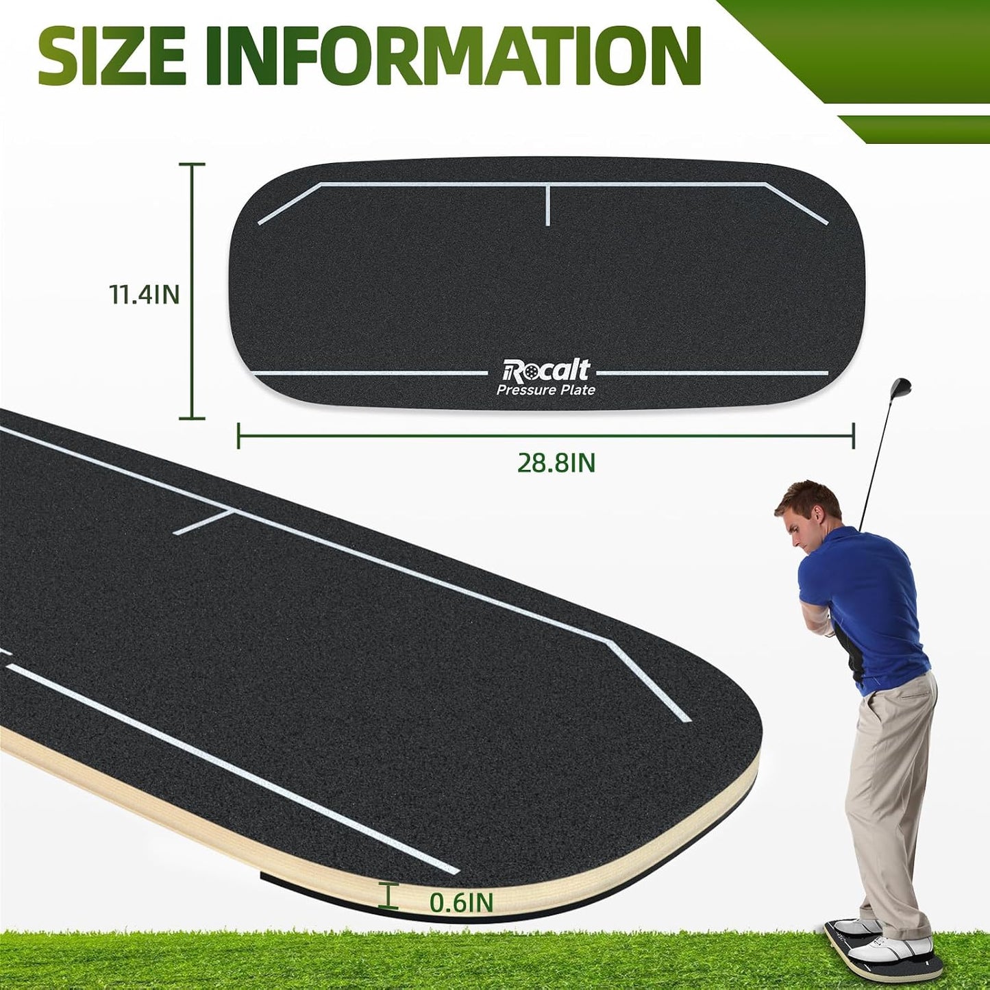 Placa presión golf tabla cambio peso entrenamiento