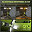 Linterna LED recargable 5000lm 9 modos plegable camping