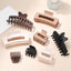 8 Pzas Accesorios Cabello Mujer Niña Estilos Garra Marrón