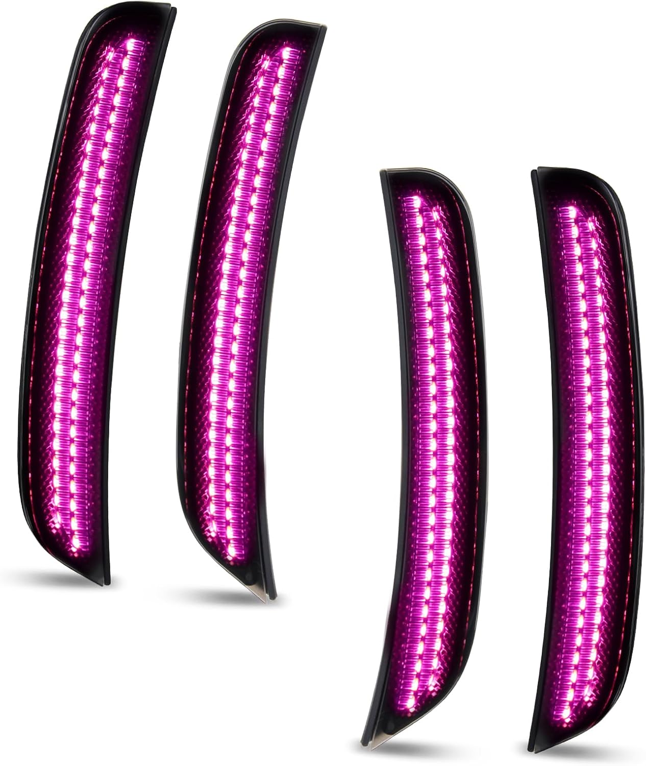 4 Kit lámparas señal giro Dodge Charger 2015-23 LED rosa