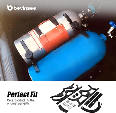 Soporte doble botellas óxido nitroso aluminio 10-15lb