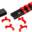 20 Clips 3/8pulg para Rieles ABS Plástico Rojo