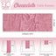 24 Caminos Mesa Gasas Rústicas 10ft Color Rosa Polvoriento