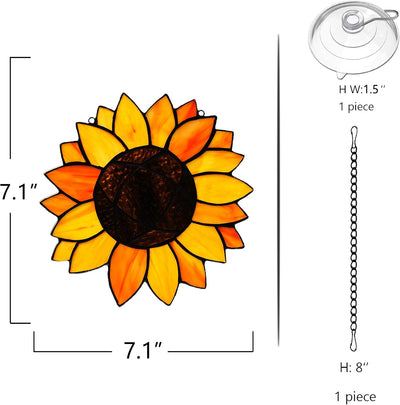 Regalo girasol para profesora ventana decoración hogar