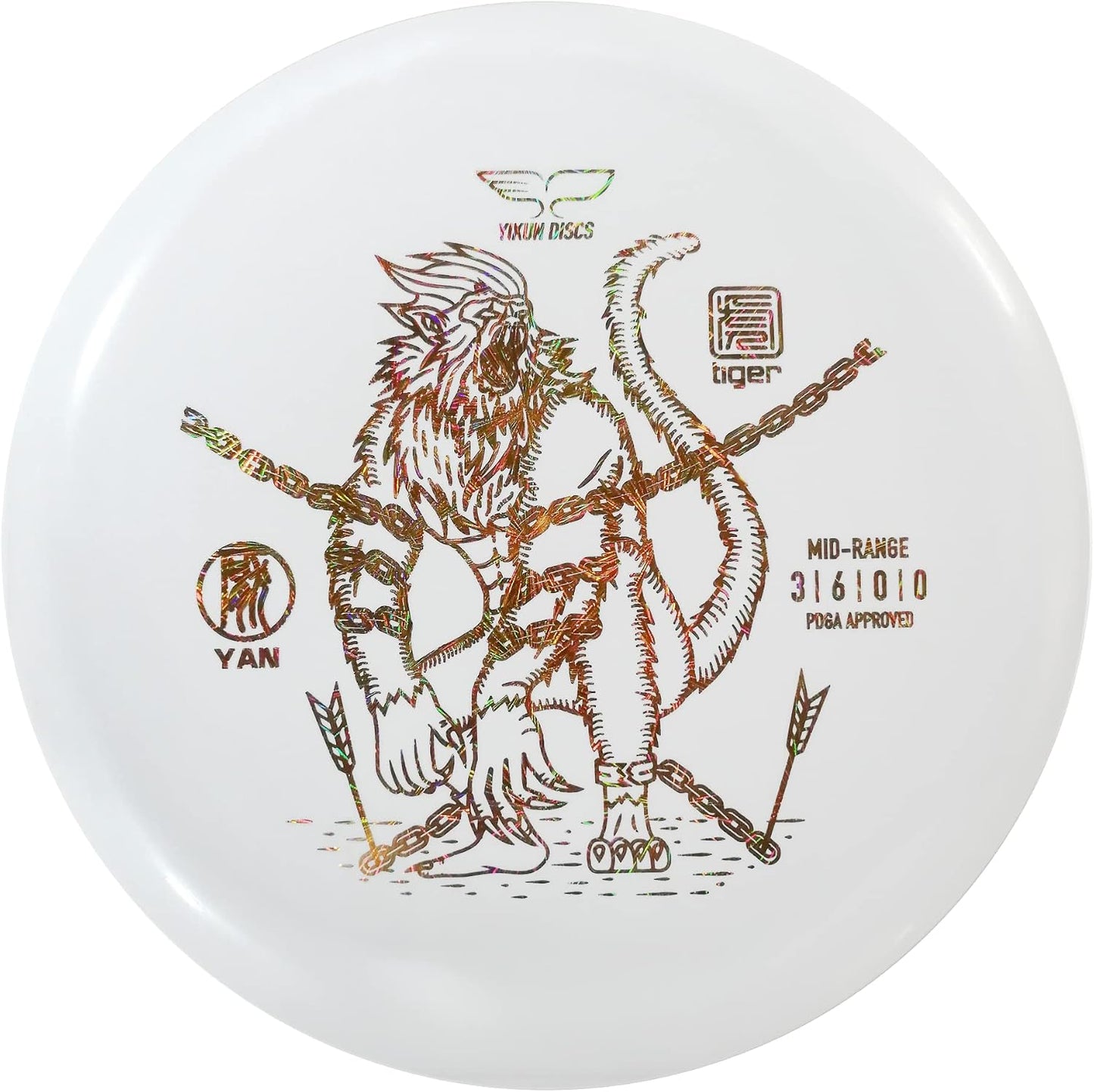 Disco golf PDGA 5.82-6.21oz versátil para competición