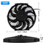 Ventilador radiador eléctrico 12V 80W 12"