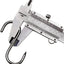 Ganchos carne acero inox 3 y 0.157" set 10