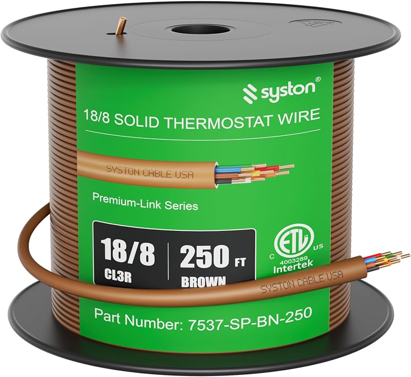 Cable control calefacción HVAC 18 AWG 8 conductores cobre