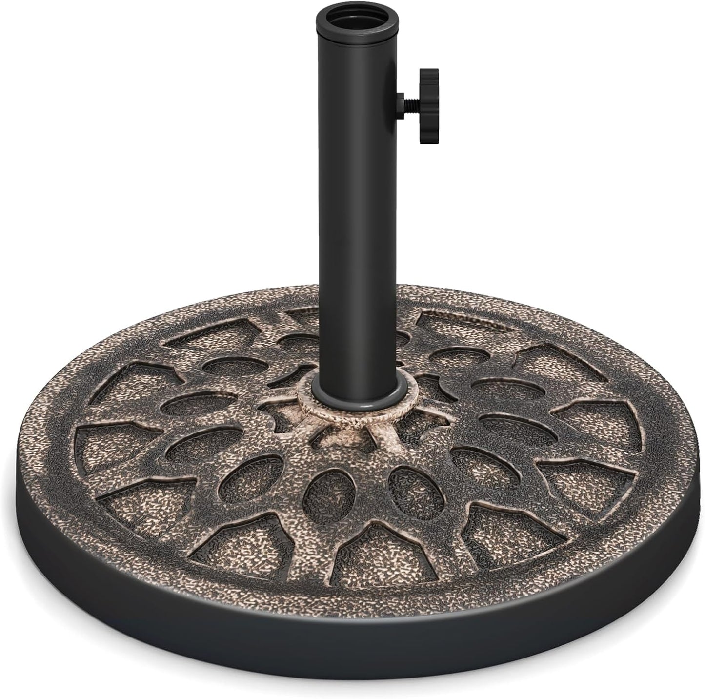 Base sombrilla 30lb resina soporte redondo ajustable