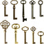 Kit 10 llaves esqueleto universal para muebles antiguos