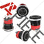 Interruptor botón pestillo 7/8pulg 110-220v AC 15A DPST LED