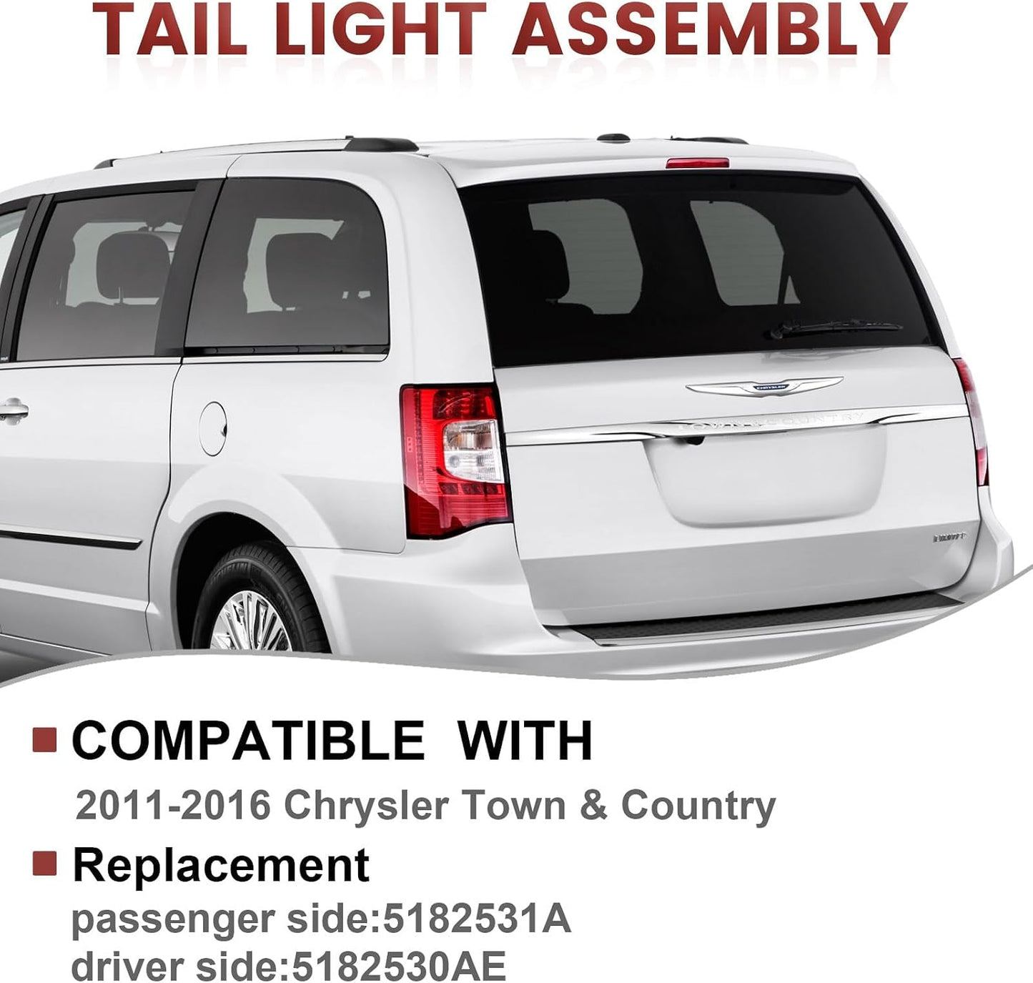 Conjunto luces traseras Chrysler Town and Country 11-16