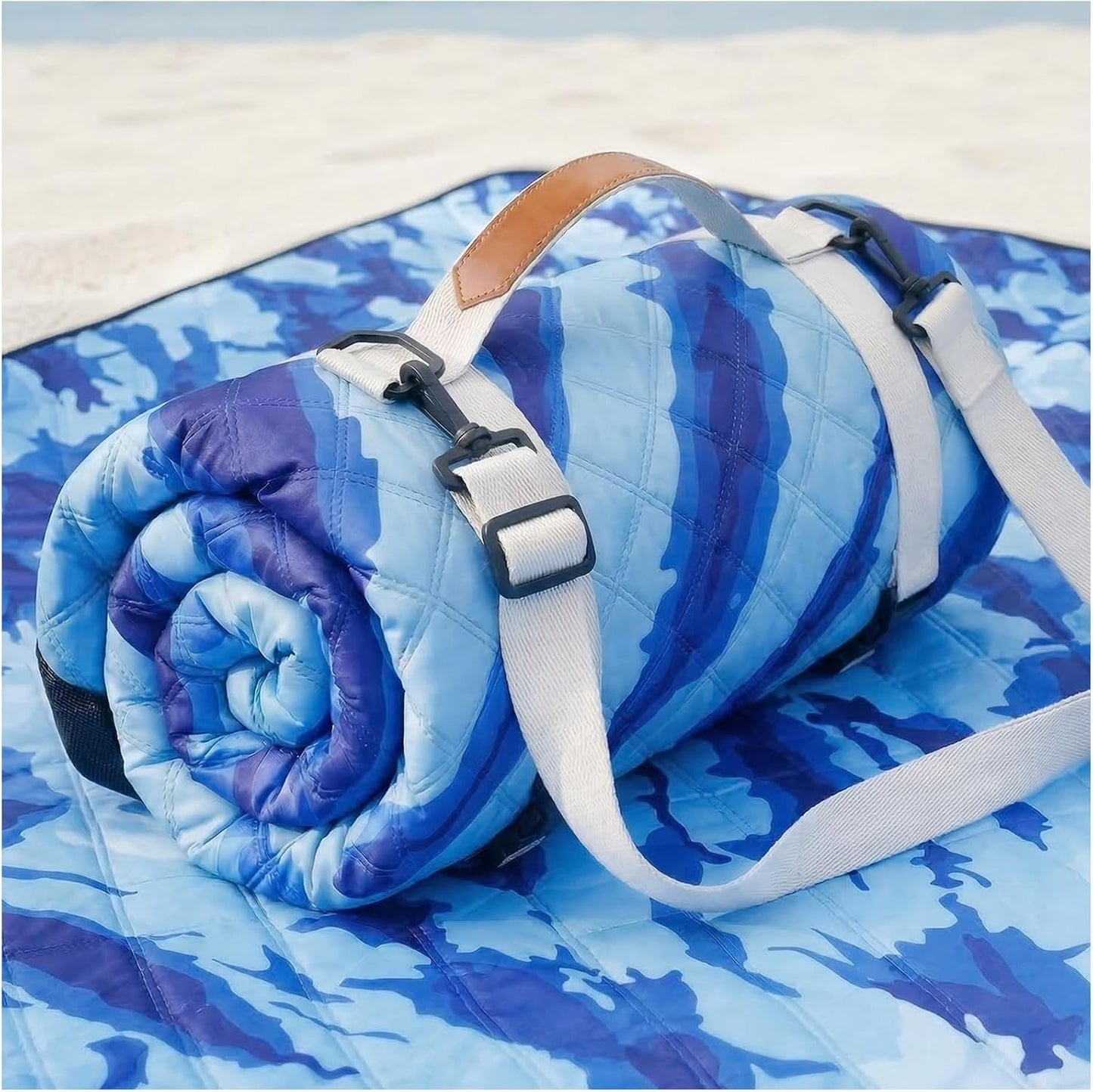 Manta playa impermeable plegable XL para picnic y viaje
