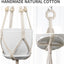 Colgador macramé para macetas 4-8" 49" set 2 marfil