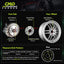 Adaptadores rueda 5x112 20mm 66.6 a 57.1mm para Audi Benz