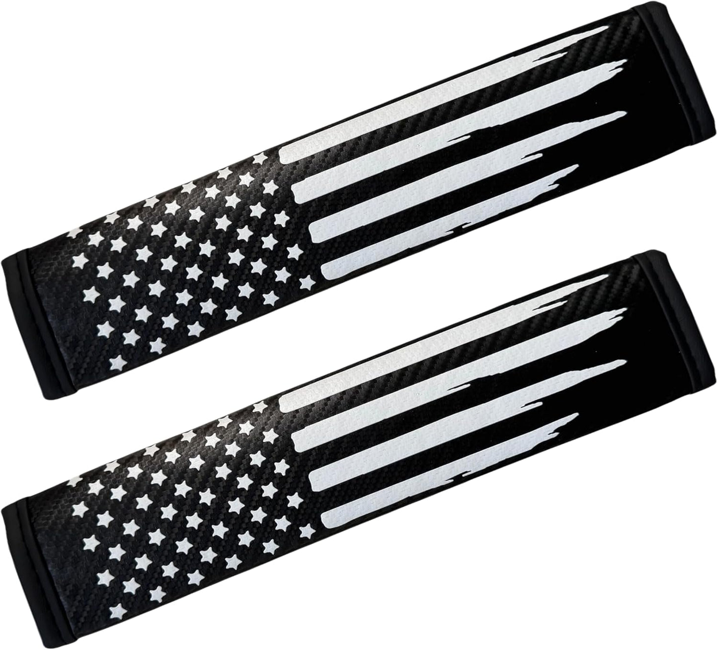 Funda cinturón seguridad bandera EE.UU. cuero 2uds