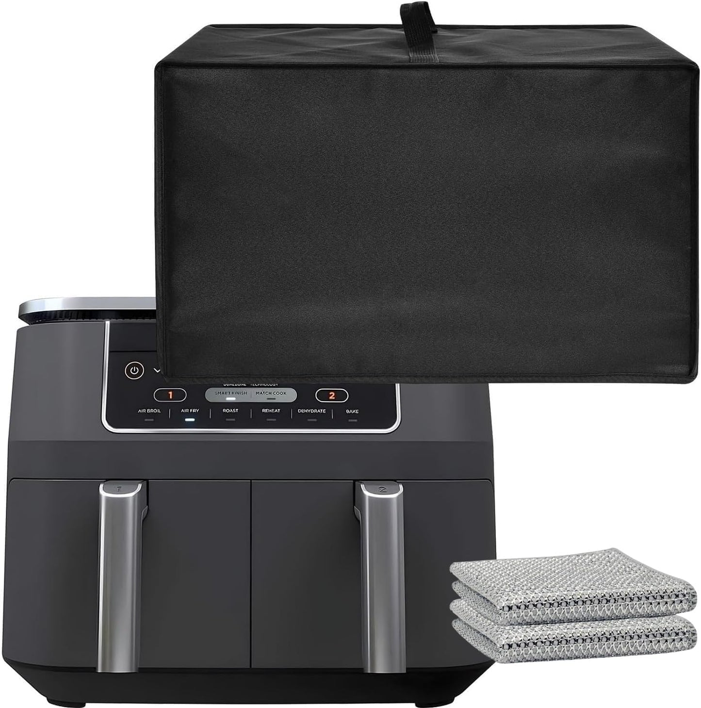 Cubierta freidora aire resistente calor comp Ninja 9qt