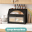 Encimera cocina madera bambú contenedor vidrio patrones diamantes negro