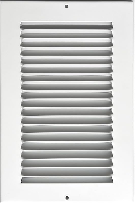 Rejilla ventilación acero estampado blanco 7.75x11.75"
