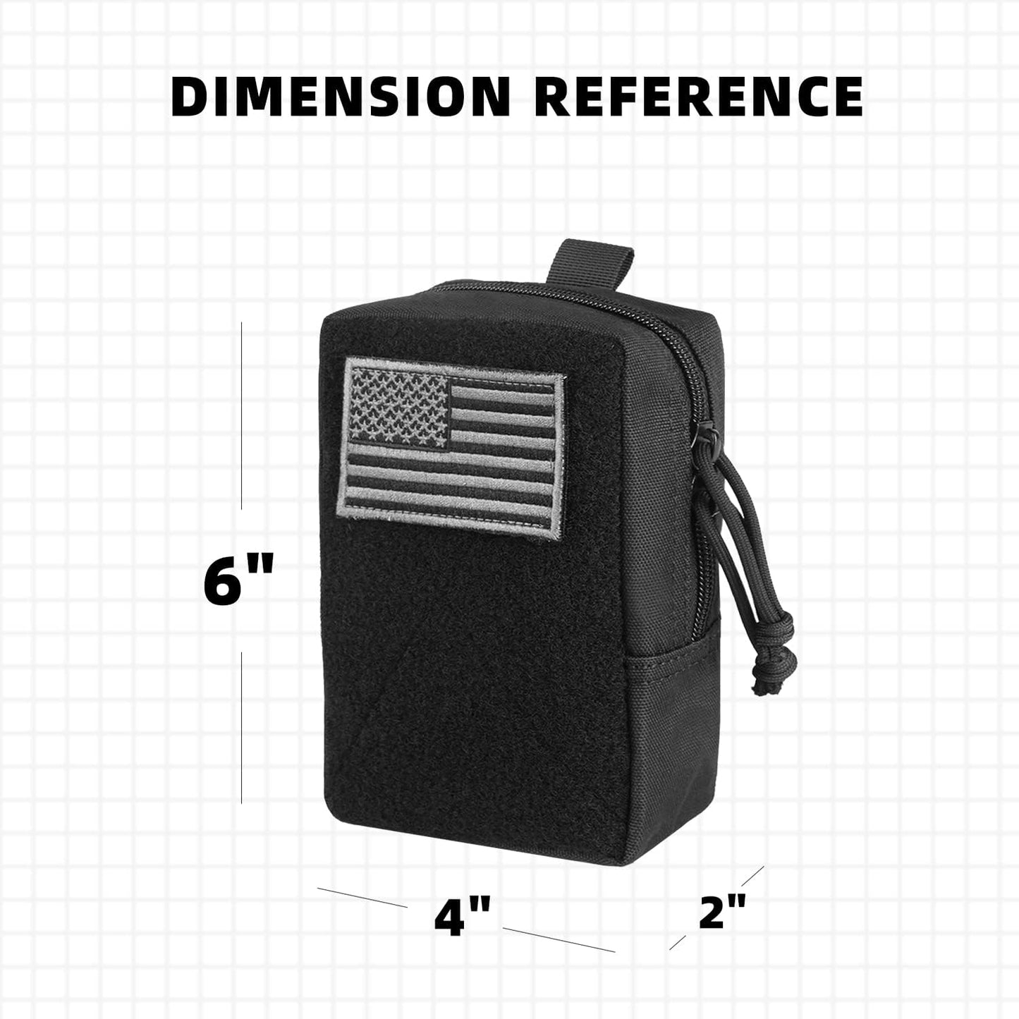 Bolsa táctica multiusos compacta para cintura EDC