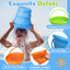 Cubo arena plegable jumbo con bolsa malla multiuso 3uds