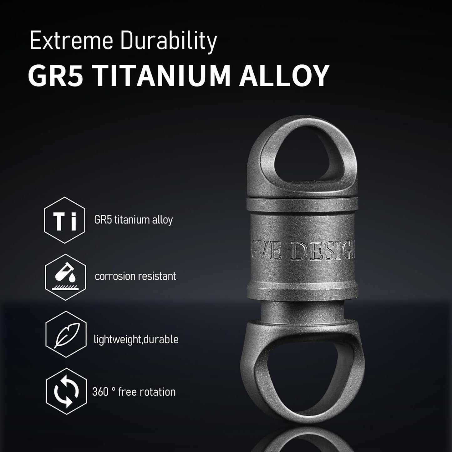 Llavero giratorio coche anillo D 2/3" 700kg resistente