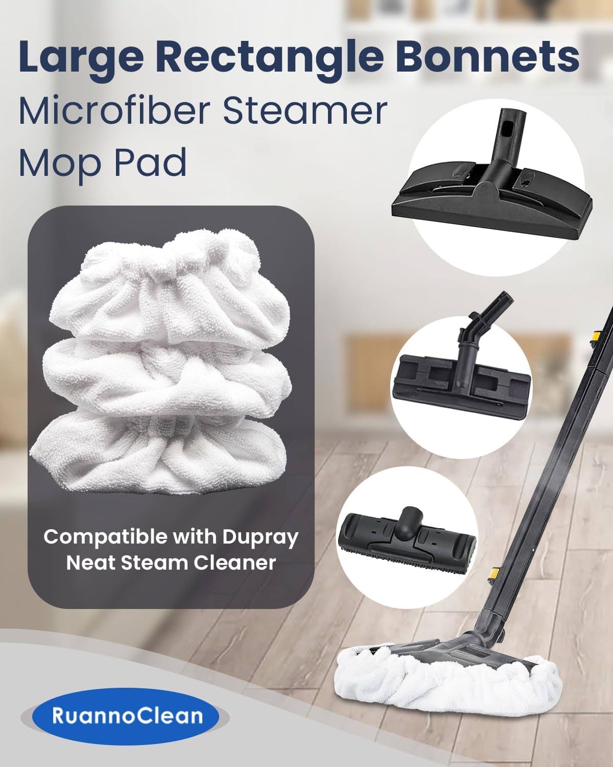 Almohadillas microfibra reutilizables para limpiador Dupray