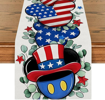 Mantel decoración patriótica día de los caídos 4 de julio