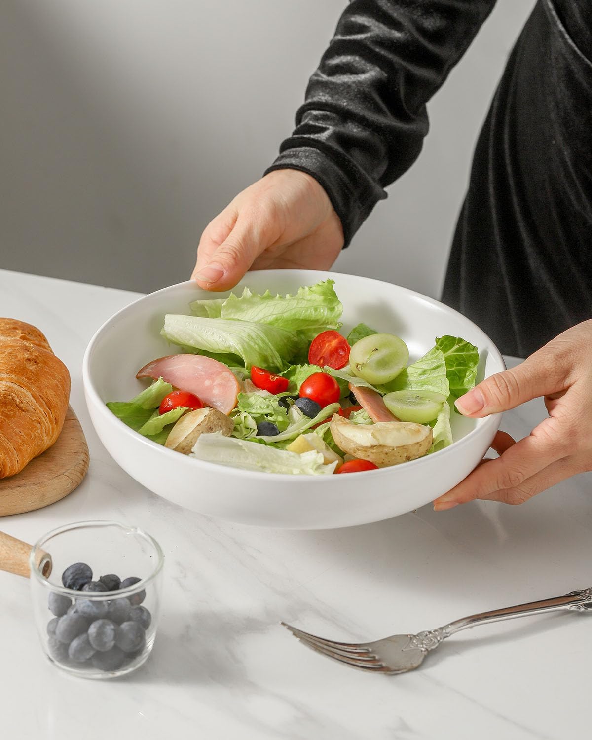 Set 2 Cuencos Gres 34oz para Pasta Sopa Ensalada