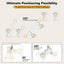 Iluminación pista 6 luces foco blanco para cocina dormitorio