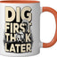 Taza Cerámica Humorística Ardilla Naranja/Blanca