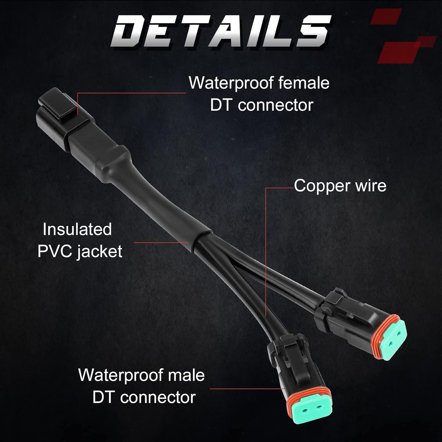 Adaptadores arnés cable 240W para luces LED antiniebla