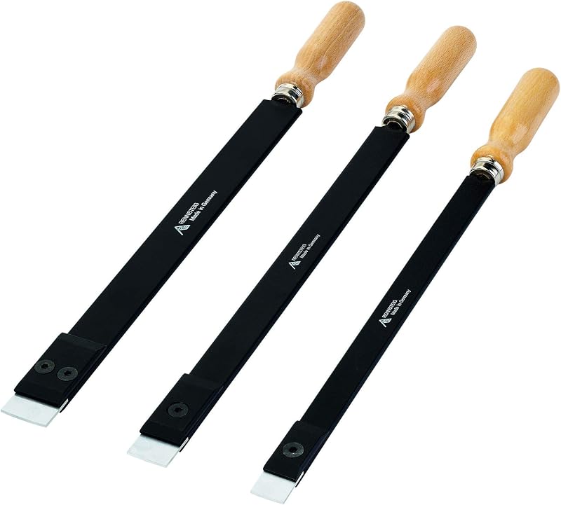 Raspador plano carburo negro beige 12x0.8x0.2in