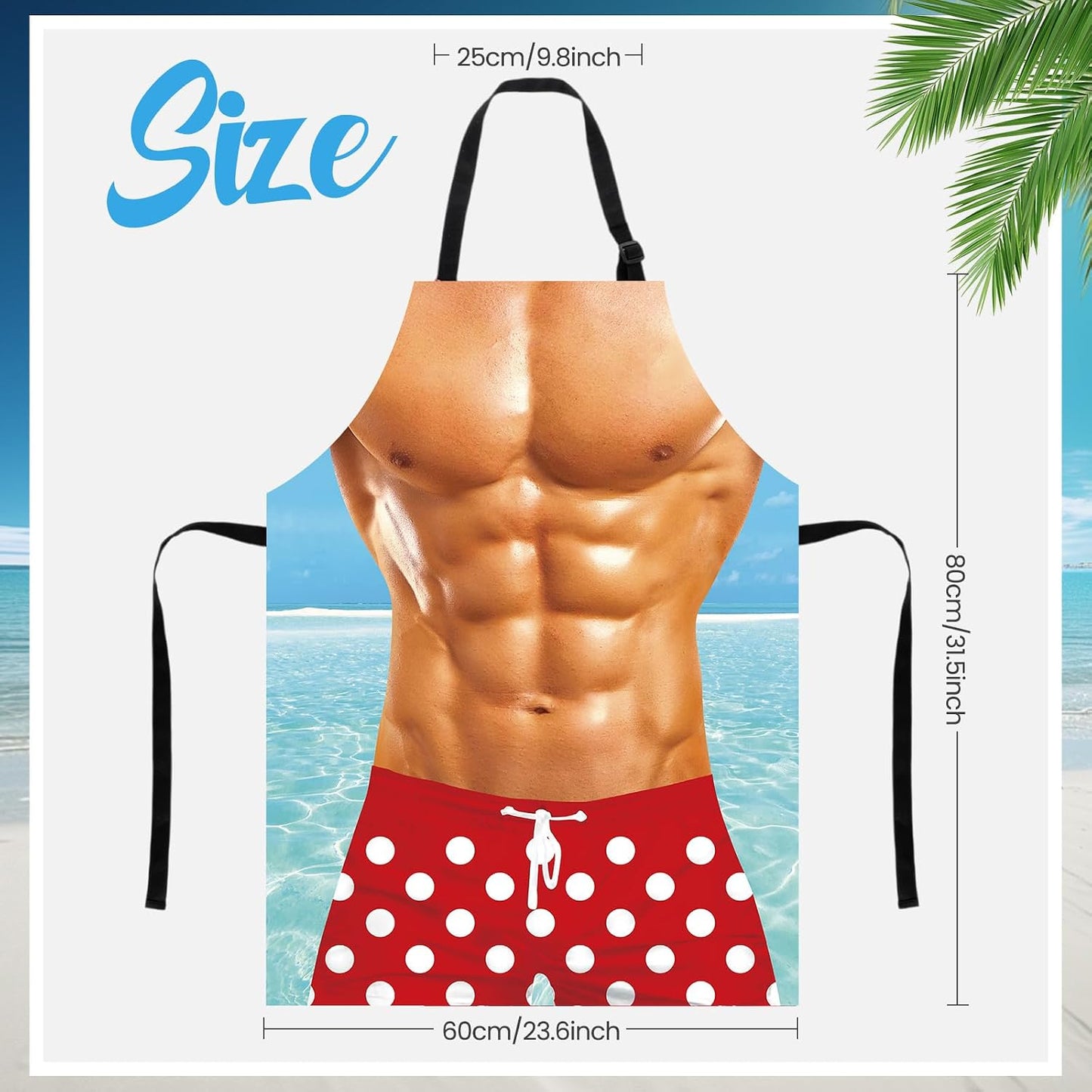 2 Delantales Cocina con Correas Ajustables
