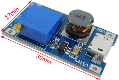 Convertidor DC-DC 2V-24V a 5V-28V 2A MicroUSB pack 10