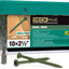 Tornillos madera exterior 2.5pulg #10 x 2.5 Torx resistente