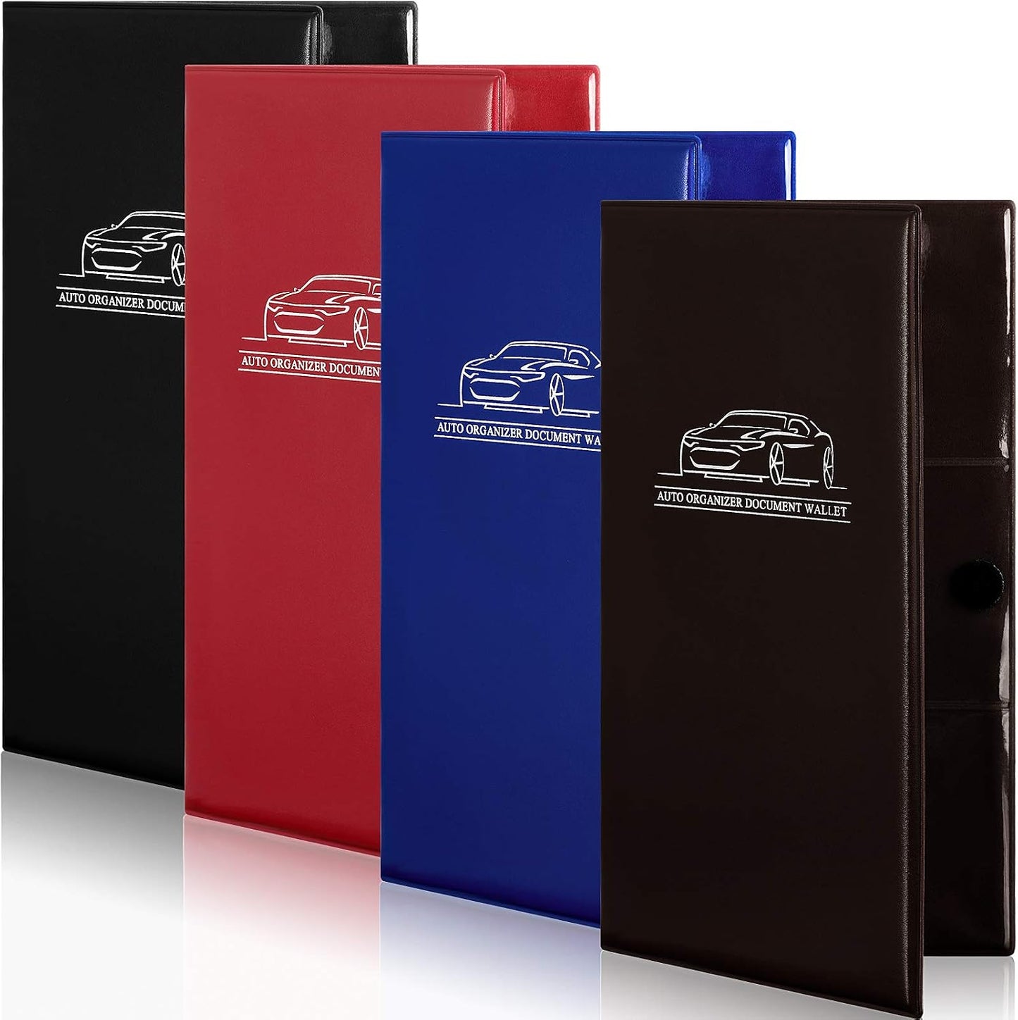 4 Pzas Seguro Coche y Tarjeta Registro Cartera Documentos