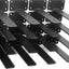 16 Soportes Estante en L Negro 8" Hierro Rústico