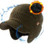Gorro Lana Merino Impermeable con Visera y Orejeras