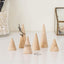 6 Soportes Madera Anillos Triangular Moderno Tocador